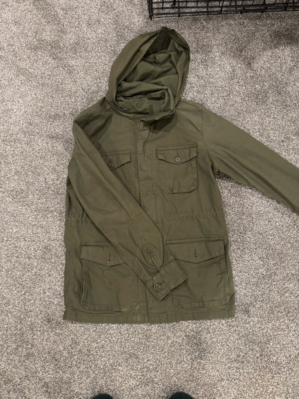 Old Navy Men's Hooded Field Jacket - Olive Green